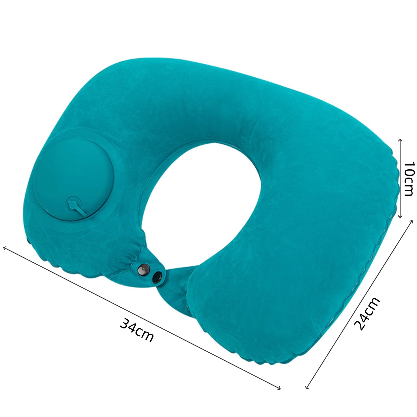Travesseiro de pescoço em forma de U, travesseiro inflável para alívio da fadiga, travesseiro de viagem, encosto de cabeça para voo, almofada em forma de U para avião