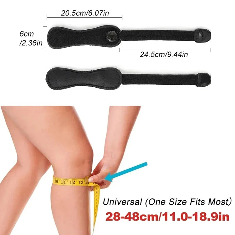 1 peça de faixa de suporte ajustável para patela e joelho, para corrida, escadas, escalada, faixa de suporte ajustável para tendão patelar para esportes
