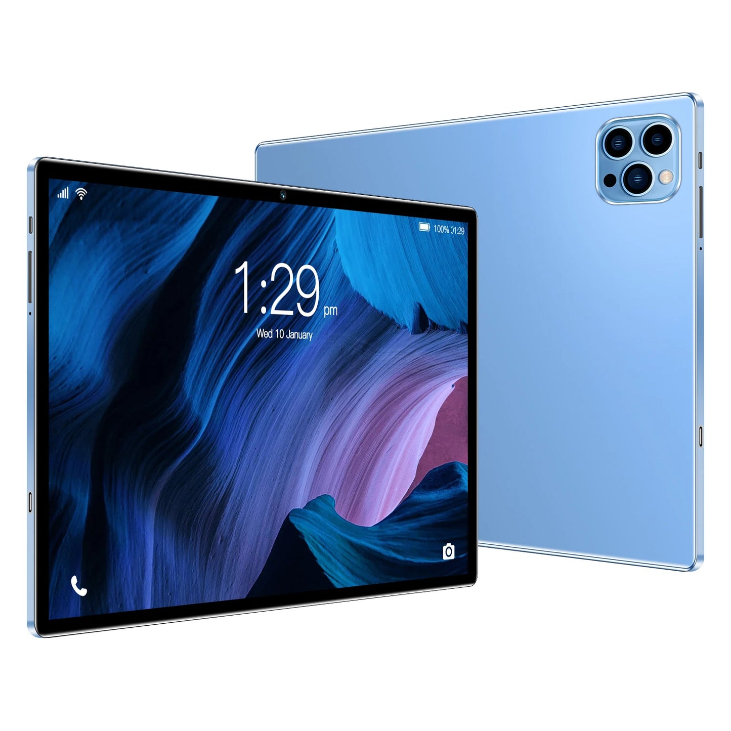 Tablet de 10,1 polegadas mais vendido em 2024 com 4 GB de RAM, 64 GB de ROM, sistema Android 11, reprodutor de músicas, versão global, tablet de 5000 mAh