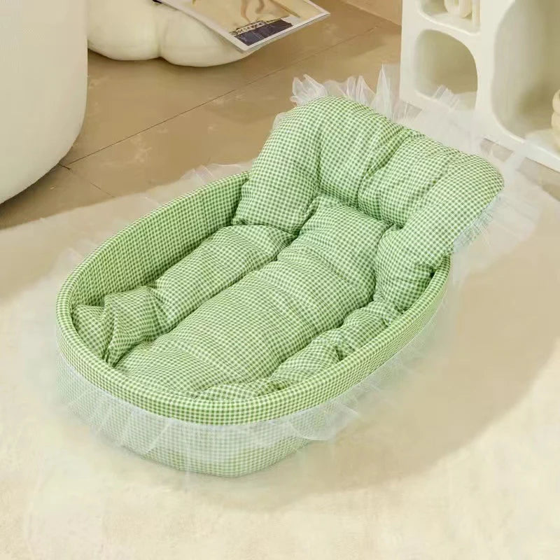 1 peça areia para gatos princesa fofa para todas as estações tapete universal antiaderente sofá cama para cães gatos e cães pequenos e médios suprimentos para animais de estimação