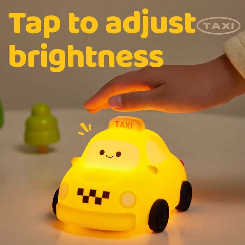 Luz noturna de silicone macio - USB recarregável, controle de toque, lâmpada de cabeceira regulável em 3 níveis para berçário, crianças, bebês e decoração de presentes