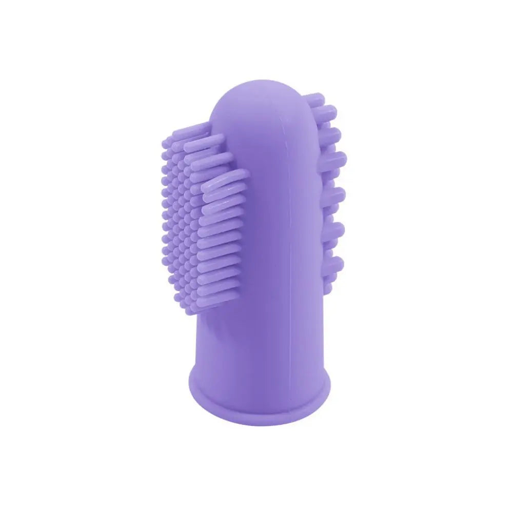 Silicone Pet Finger Toothbrush Bite Resistant Soft Cats Mouth Cleaner 360° Cleaning Pet Teeth Cleaning Fingertips for Cats Dogs