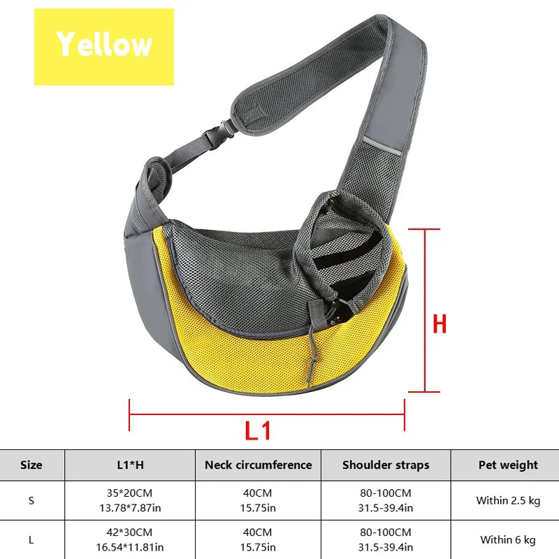 1 peça mochila para cachorro, bolsa de viagem transversal de malha respirável para filhotes, gatos, caminhadas e acampamentos