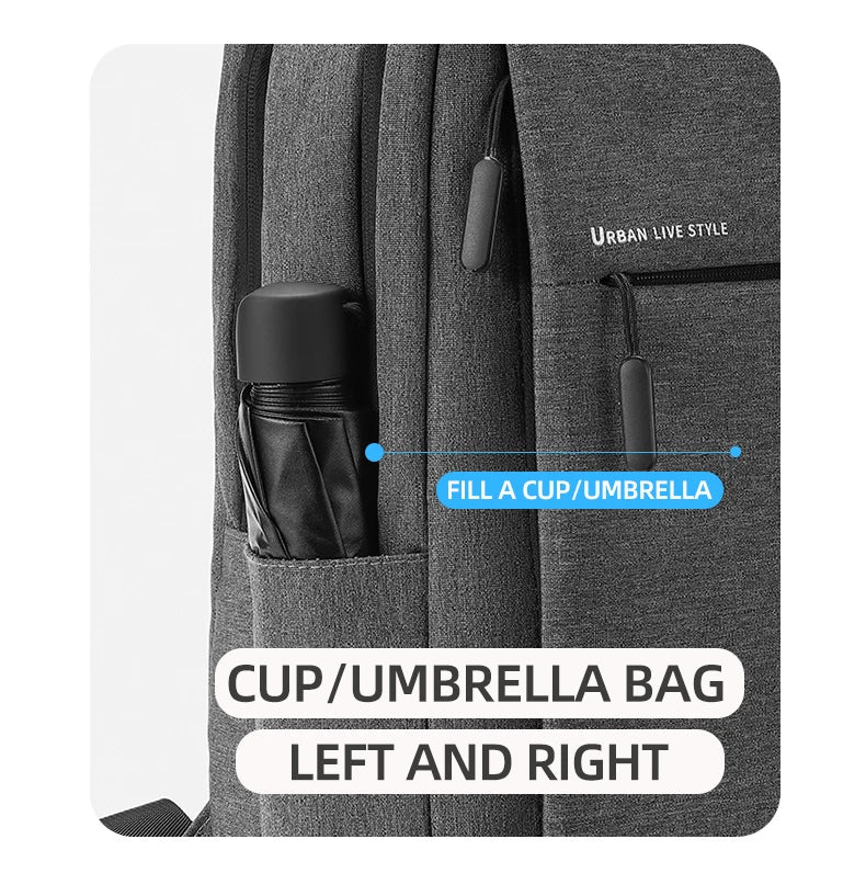 Mochila para laptop 40L durável de 17 polegadas para homens e mulheres com porta de carregador USB e capa para bagagem, bolsa resistente para faculdade para Macbook