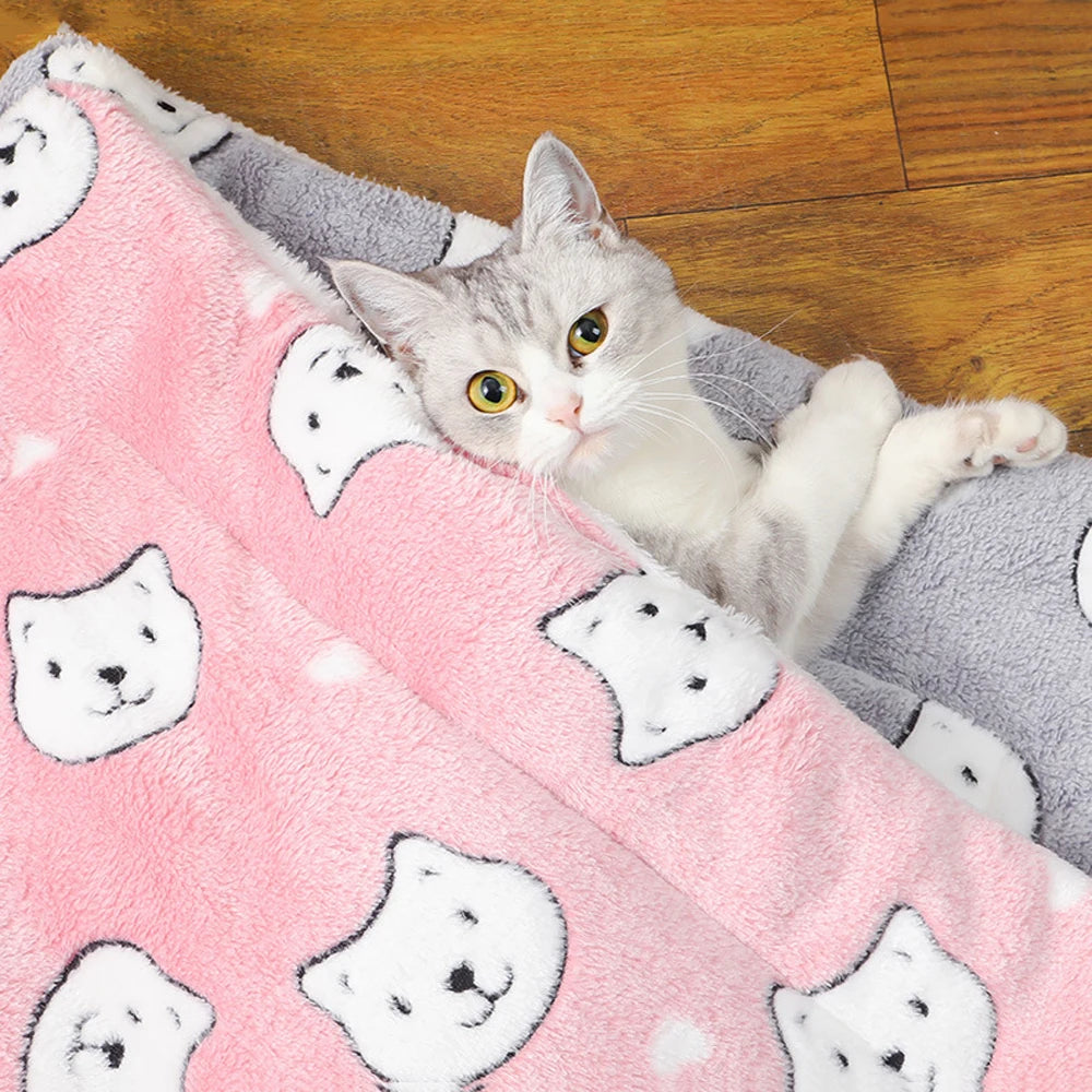 Cama para cães de estimação, quente para todas as estações, grossa, almofada para ninho de gato, sofá macio para cães de estimação, cama elástica para gatos, acessórios para cães de médio porte
