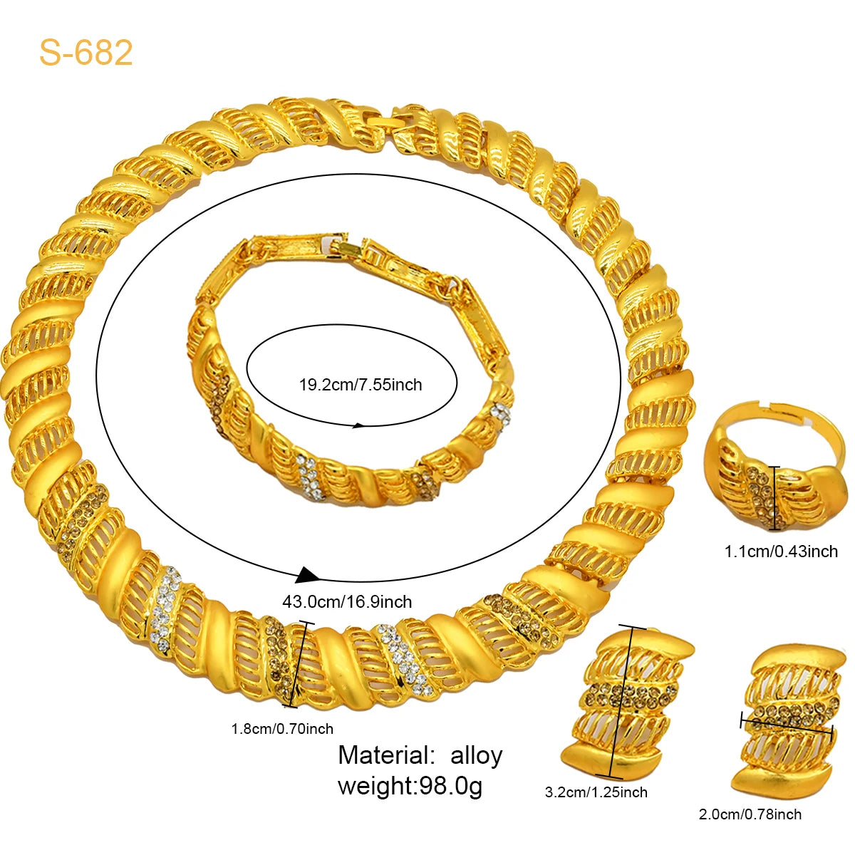 XUHUANG Conjunto de colares com correntes de ouro 24k, moda nupcial africana, joias de noivado indianas para presentes de festa de casamento em Dubai