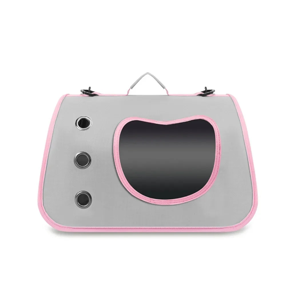 Bolsa de transporte portátil para gatos, bolsa dobrável para gatos, bolsa de ombro respirável para cães pequenos, gatos, bolsa de transporte para cães e gatos