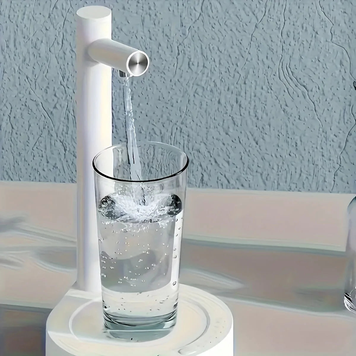 1 bomba de água de mesa inteligente recarregável USB, dispensador de água elétrico tipo balde, bomba de água pequena automática, adequada para uso externo