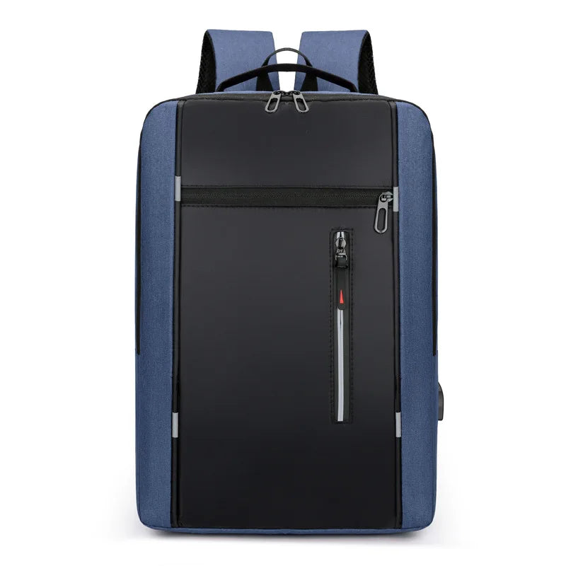 Mochilas escolares masculinas à prova d'água para laptop, mochilas escolares com entrada USB de 15,6 polegadas, mochilas de grande capacidade para homens