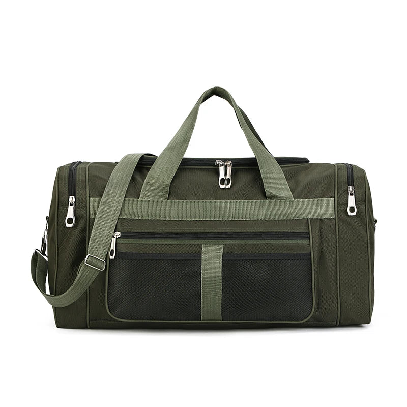 1 bolsa de armazenamento de bagagem de grande capacidade, bolsa de viagem portátil, ombro ou transversal, bolsa de fitness