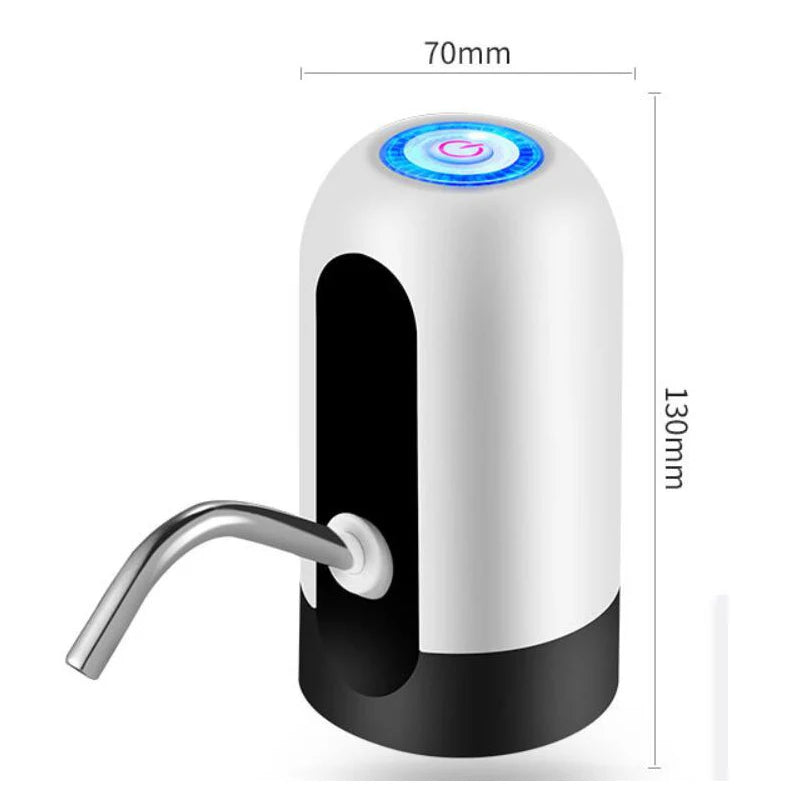 Bomba de água automática para garrafa de água, 1 peça, carregamento USB, bomba de água, interruptor automático de um botão para dispensador de água