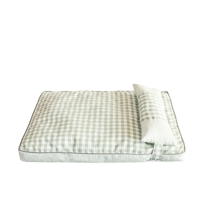 Cama removível e lavável para cães, cama de verão para gatos, tapete universal sazonal para animais de estimação, tapete para cães, tapete para dormir, suprimentos para animais de estimação