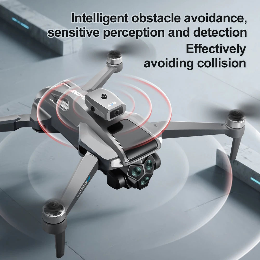 Novo drone 2025, controle remoto de tela grande, câmera HD, motor sem escovas, cheio de potência, luzes brilhantes, o melhor presente!