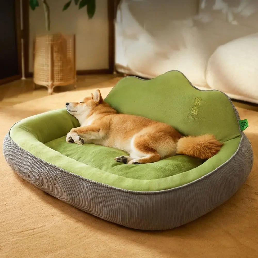 Washable Big Dog Sofa Bed Soft Neck Protection Pet Mattress Pillow Non-slip Design Four Seasons Pet Sleeping Nest