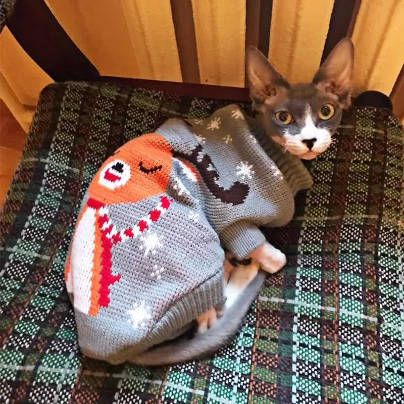 Suéter de Natal para Cachorro e Gato, Pulôver, Roupas de Inverno para Cachorros Pequenos, Chihuahua, Yorkies, Jaqueta para Filhotes, Roupas para Animais de Estimação, ubranka dla psa