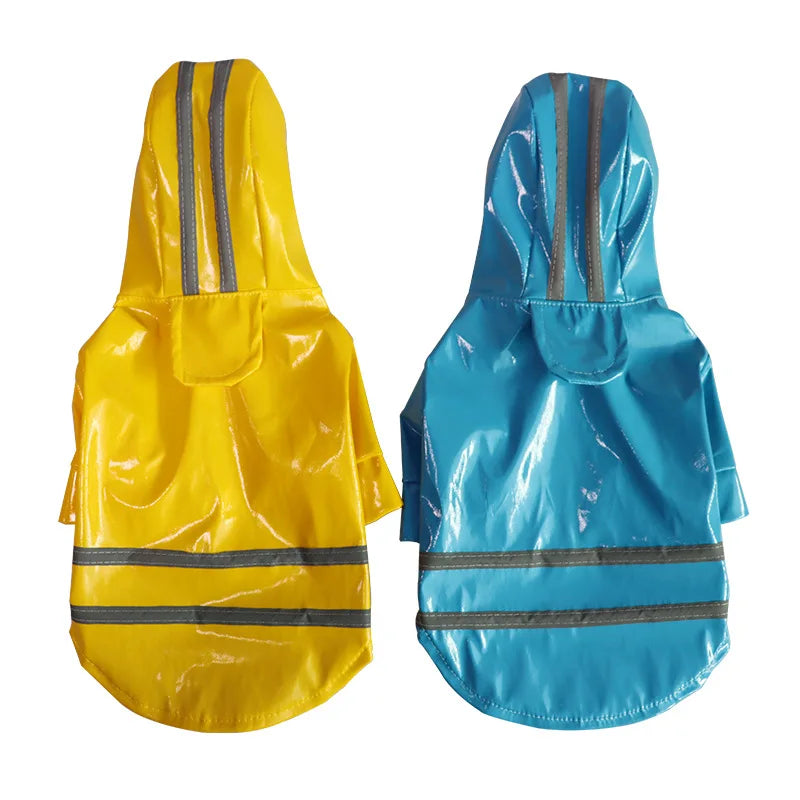 Capa de chuva para cachorro, capa impermeável e refletiva para animais de estimação, capa de chuva para filhotes, gatos, chihuahua, bulldog, animais de estimação, capa, poncho, fantasia
