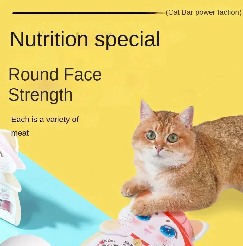15g*5 Bag Pet Snacks Fish Oil Cat Strips Cat Wet Food Hydrating Cat Snacks Nutrition Salmon eel anchovy Chicken Cat Liquid Snack