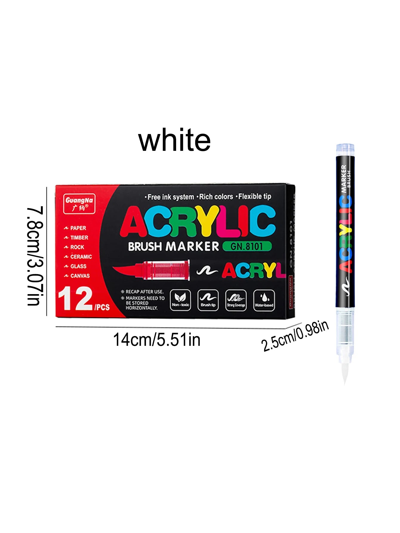 Conjunto de marcadores profissionais para artistas, 12-240 cores/caixa - Marcadores acrílicos líquidos de ponta macia para desenho em linha reta, pintura artística de grafite faça você mesmo
