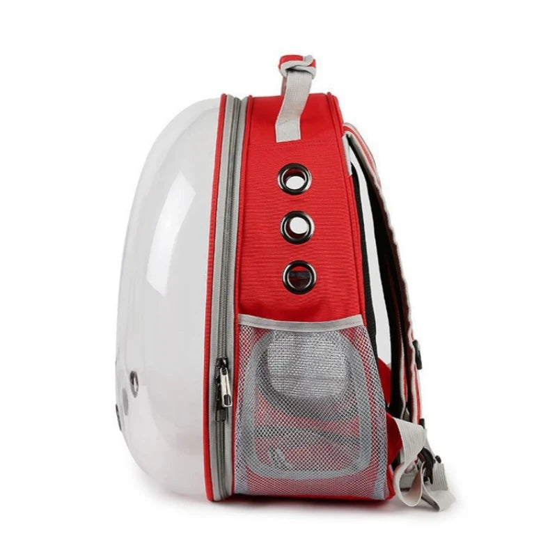 Mochila para transporte de animais de estimação Capsule Bubble, mochila transparente para transporte de animais de estimação, filhotes, gatinhos, pássaros, respirável para viagem