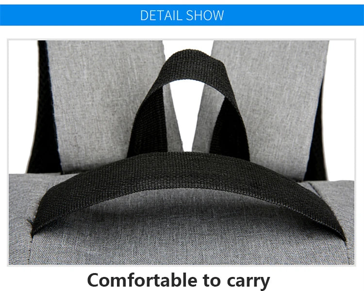 Mochilas escolares masculinas à prova d'água para laptop, mochilas escolares com entrada USB de 15,6 polegadas, mochilas de grande capacidade para homens