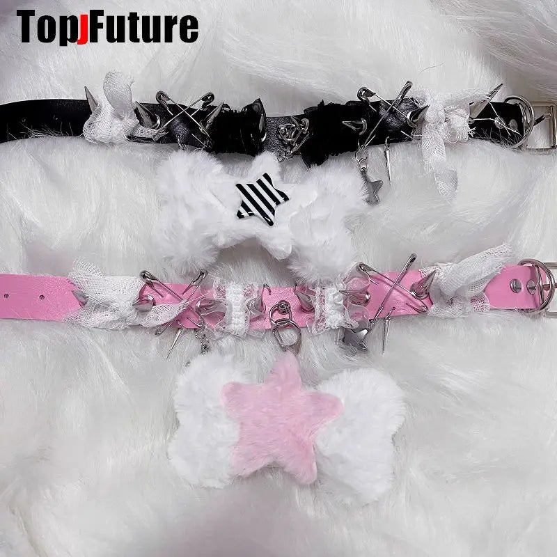 Mulheres Y2K Garota sangrenta punk Harajuku Gótico Lolita doente ferido colar curto Halloween cosplay adereços subcultura Gargantilhas Gargantilha