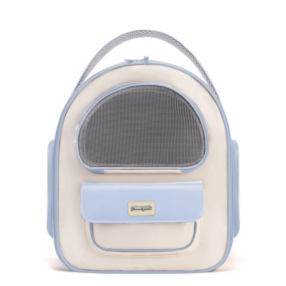 Wear-resistant Breathable Cat Bag Adjustable with Handle Portable Pet Bag Foldable Detachable Support Plate Pet Transport Bag