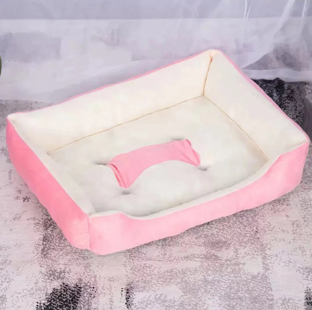 Tapete clássico para animais de estimação, moda canil para cães, cama, casa, respirável, algodão, macio, ninho de gato, cama quente para cães pequenos e médios