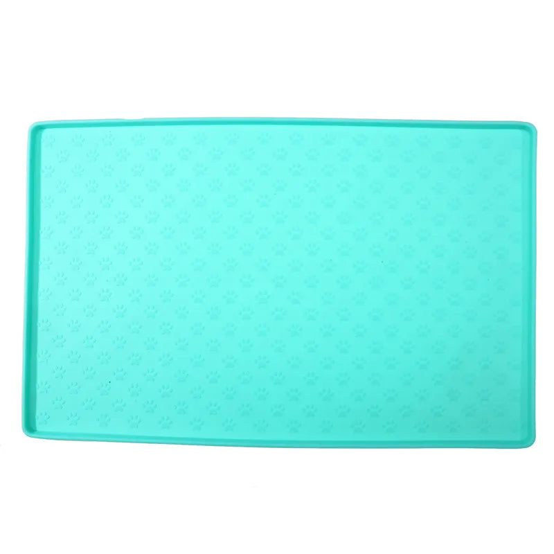Pet Placemat Dog Food bowl Mat Cat Feed Mat Cat Dog Drinking Feeding Placemat Silicone Waterproof Pet Bowl Pad Feeder Mats 2024
