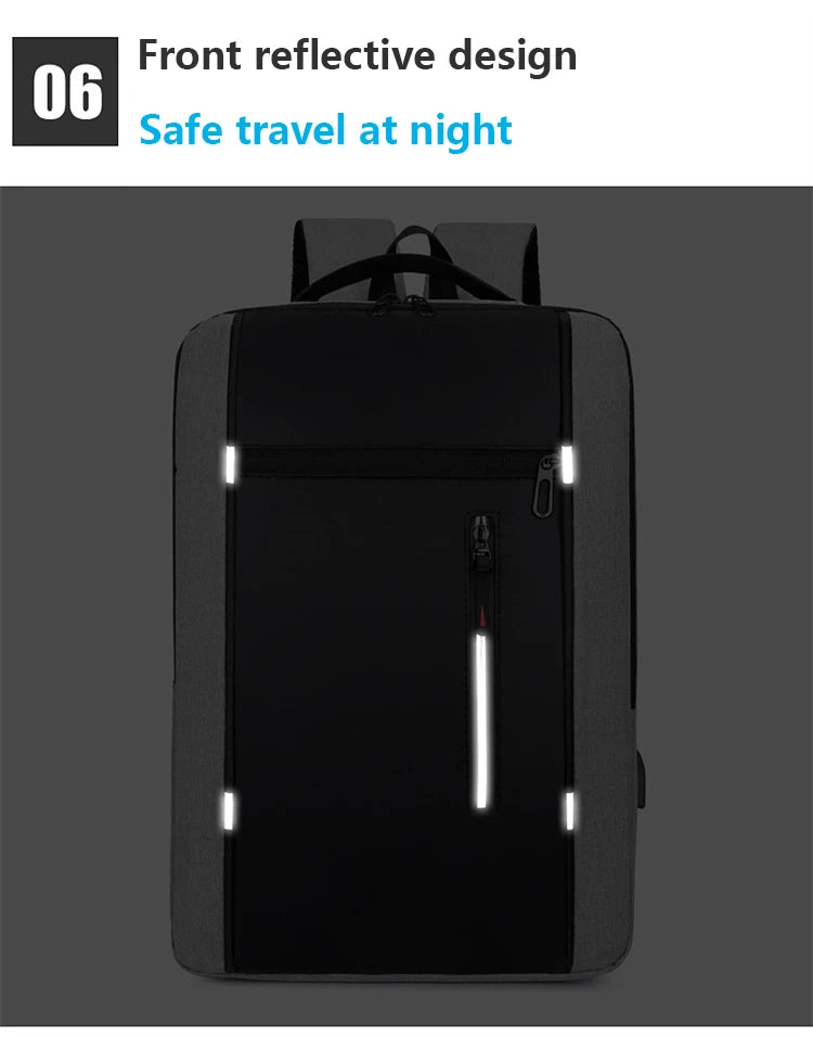 Mochilas escolares masculinas à prova d'água para laptop, mochilas escolares com entrada USB de 15,6 polegadas, mochilas de grande capacidade para homens