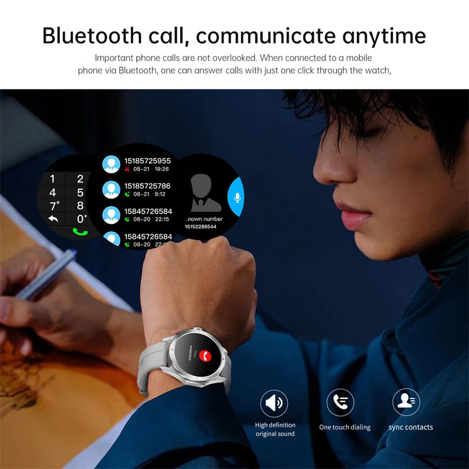 Novo 2025 para Xiaomi S4 Ultra Smart Watch Masculino AMOLED Esporte ao Ar Livre NFC GPS Rastreador de Frequência Cardíaca À Prova D'água Bluetooth Chamada Smartwatch