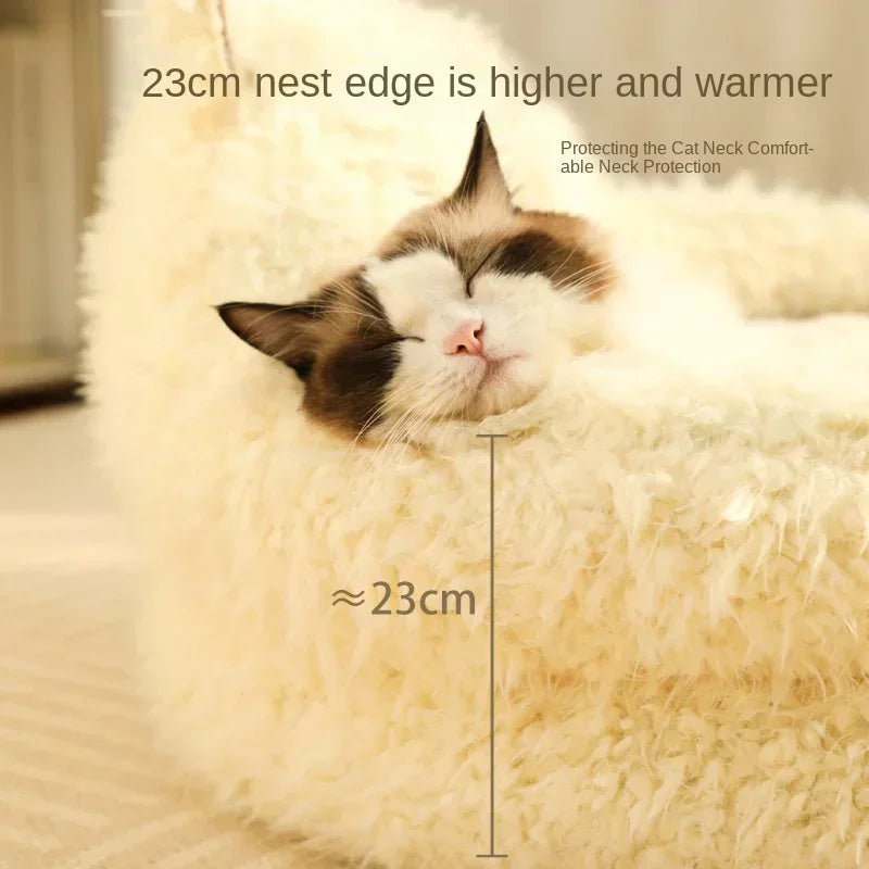 #For New alpaca cat bed winter warm dog bed deep sleep cat bed pet supplies cat sofa&