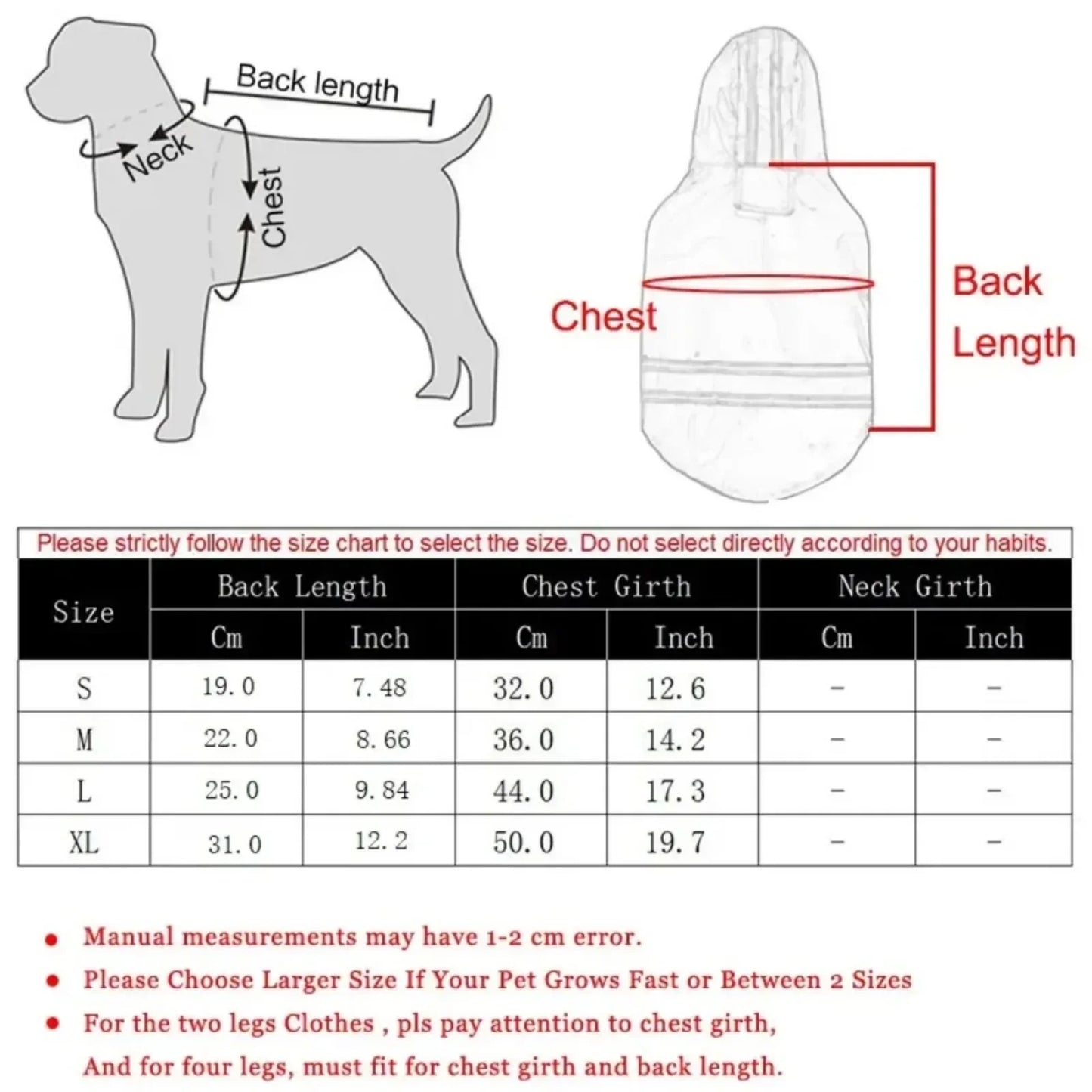 Capa de chuva impermeável para cachorros filhotes com capuz para cães pequenos Capa de chuva para animais de estimação com refletivo e furo para guia Roupas para cães ao ar livre no inverno