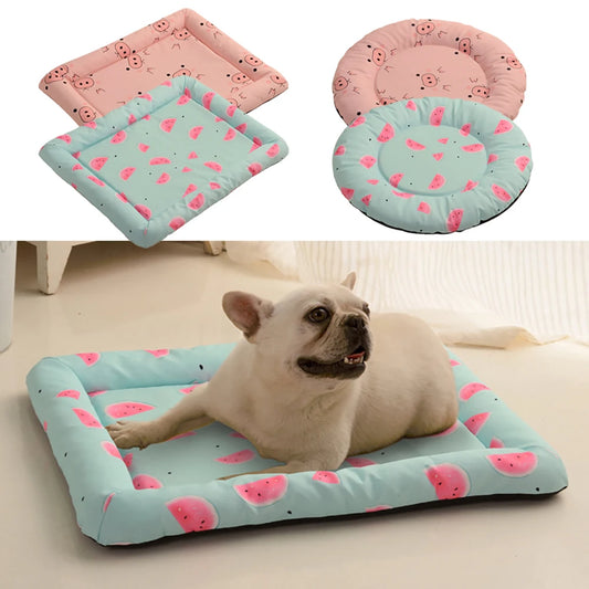 Cama aconchegante para cães e gatos, lavável, redonda/quadrada, almofada para carinho, tapete pequeno, médio e grande para filhotes e gatinhos