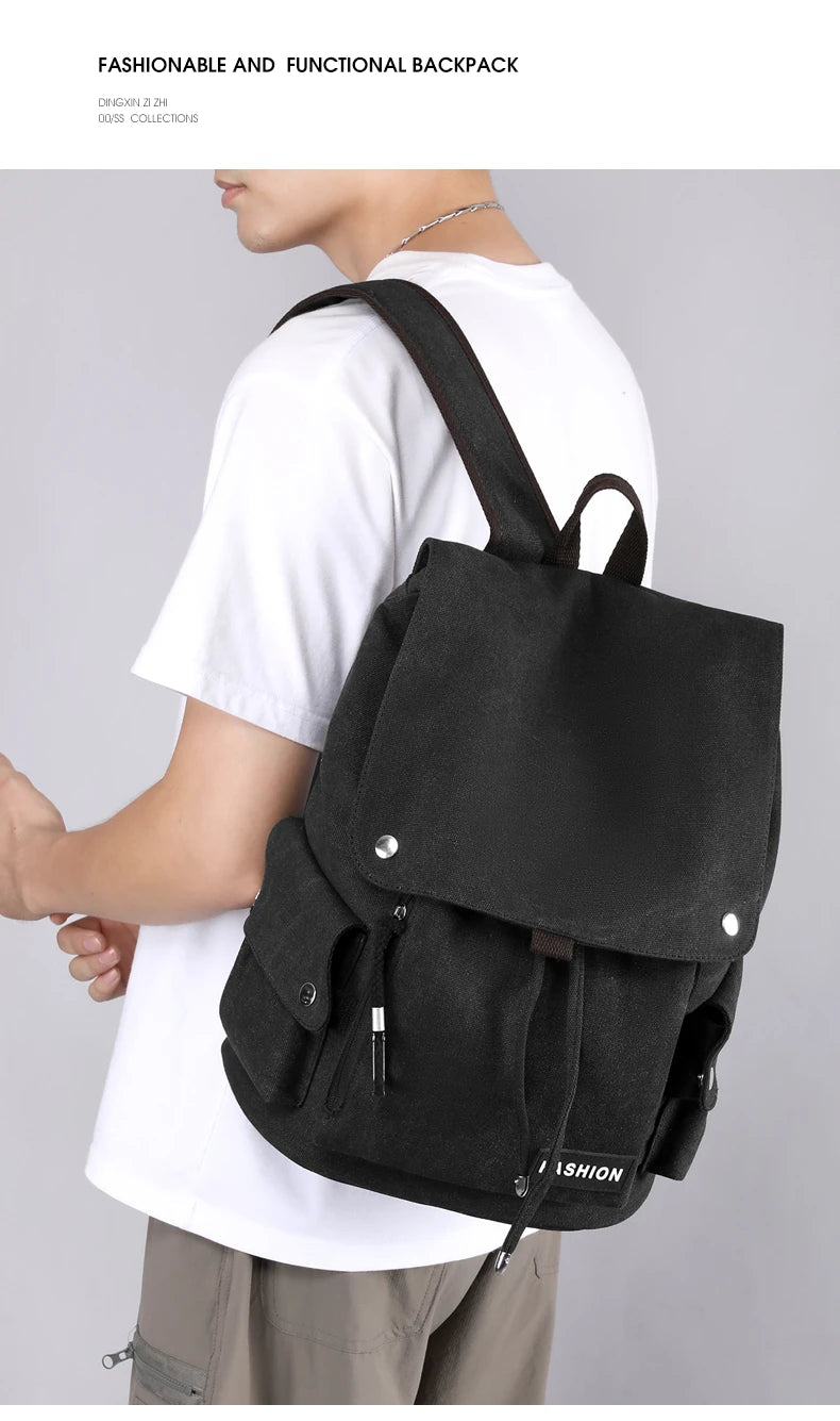 Mochilas masculinas de escalada e caminhada, estilo novo, 2025, para viagem, lazer, estudantes, mochilas escolares grandes, da moda, com bolsos grandes e zíper múltiplo