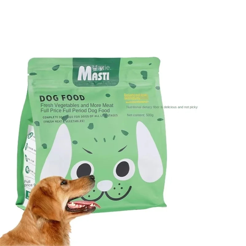 Ração para cães Petiscos para animais de estimação Frango com alto teor de proteína Vegetais orgânicos naturais Ração seca para cães Deliciosa e nutritiva Recompensas para treinamento de cães