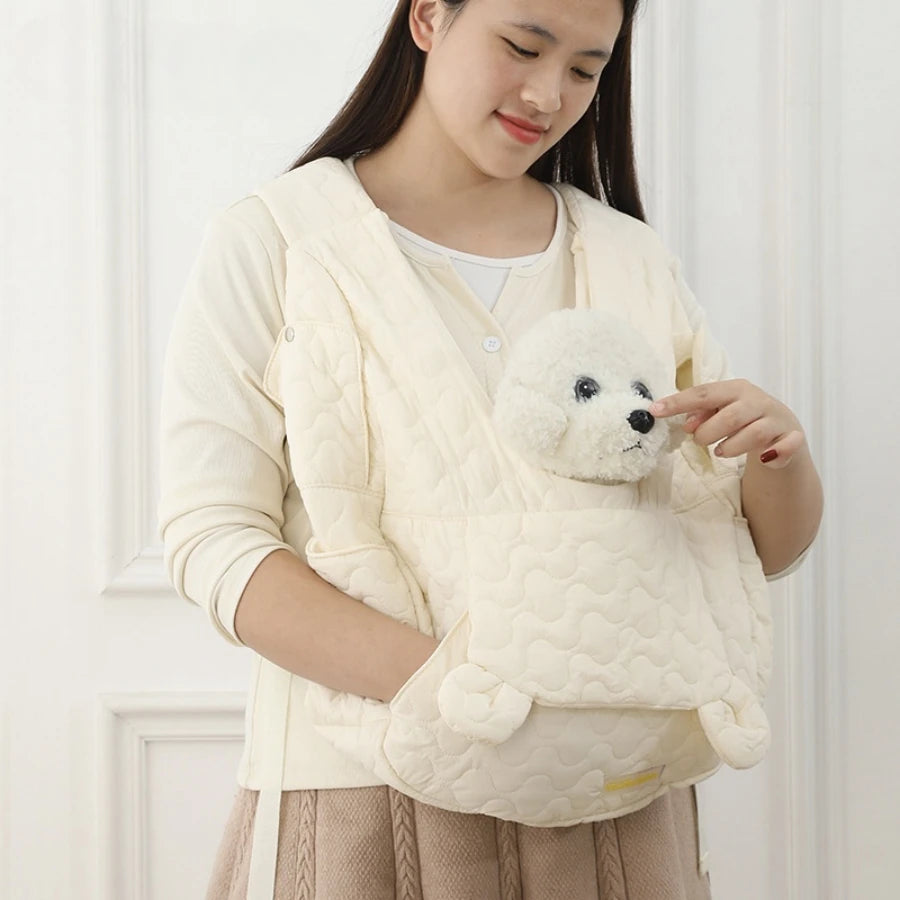 Bolsa de transporte para animais de estimação, mochila de peito extra grande com capacidade para cães e gatos, bolsa para atividades ao ar livre, à prova d'água e resistente ao vento, bolsa portátil para animais de estimação