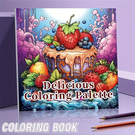 1 peça livro de colorir de arte com 22 páginas, presente para festa de aniversário, alívio do estresse, matar o tempo, grafite, pintura, desenho, livro de arte