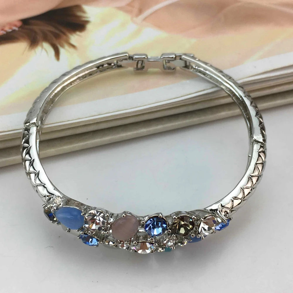 Yuminglai Dubai Fine Jewellery Conjuntos de colares de strass de alta qualidade para mulheres Aniversário Casamento FHK17061