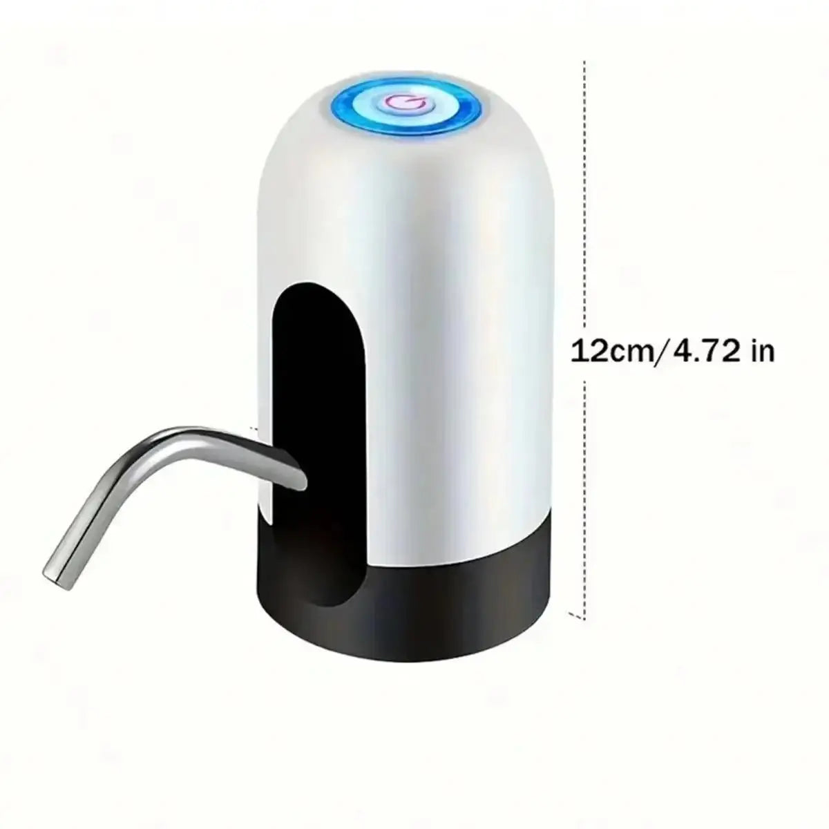 Bomba de água automática para garrafa de água, 1 peça, carregamento USB, bomba de água, interruptor automático de um botão para dispensador de água