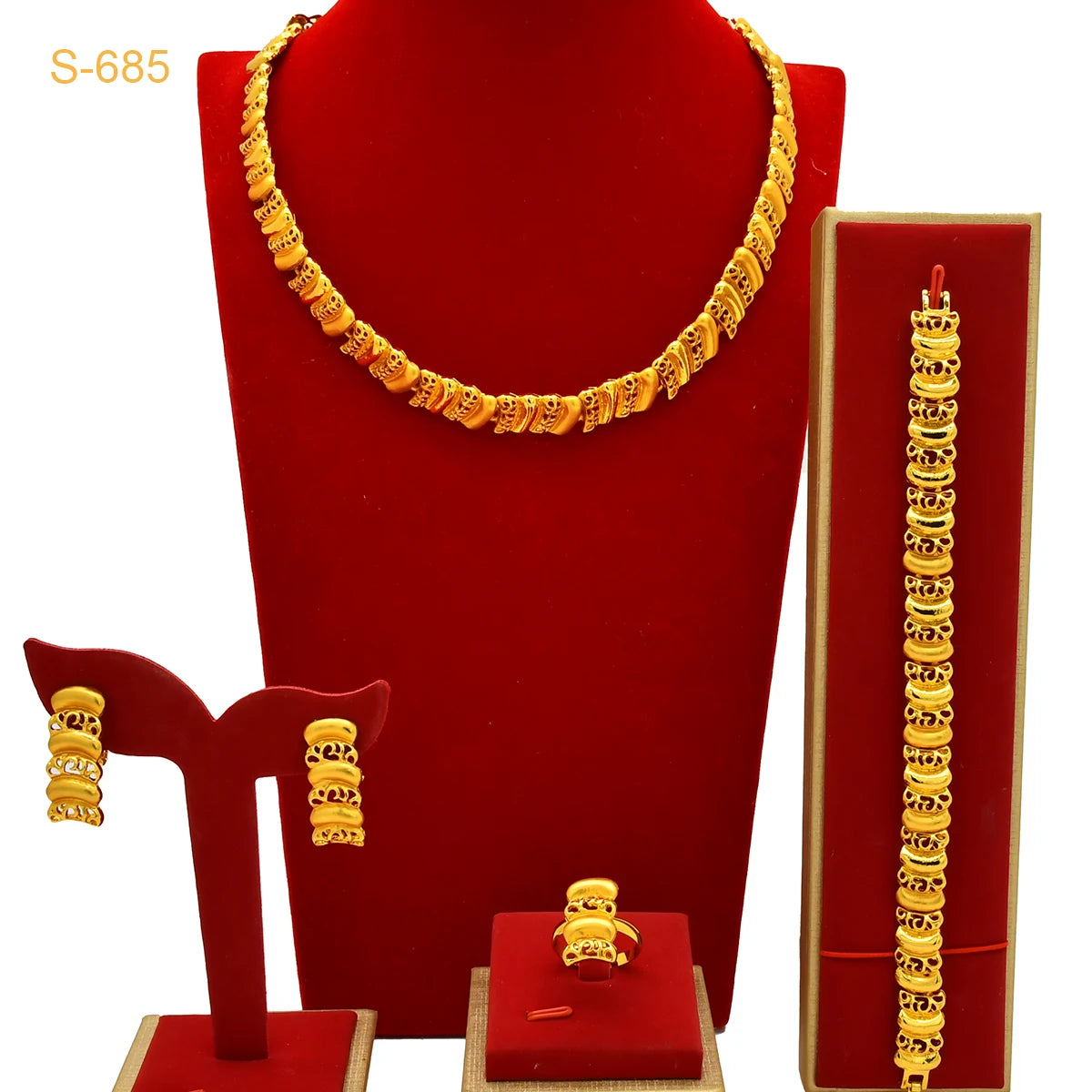 XUHUANG Conjunto de colares com correntes de ouro 24k, moda nupcial africana, joias de noivado indianas para presentes de festa de casamento em Dubai