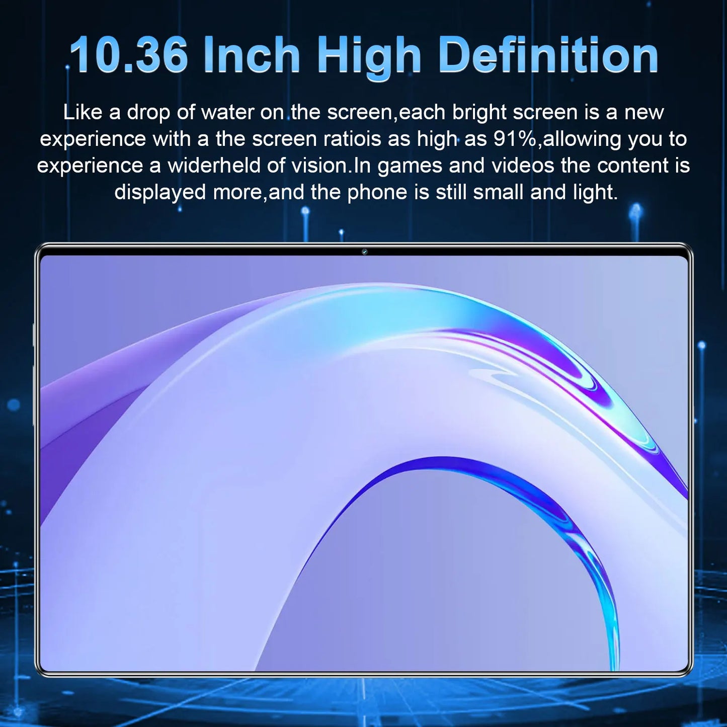 Tablet Android 2025, 20000mAh, 10,36 polegadas, versão global, 22 GB + 2 TB, nova rede, 14 núcleos, Android 13.0, Wi-Fi