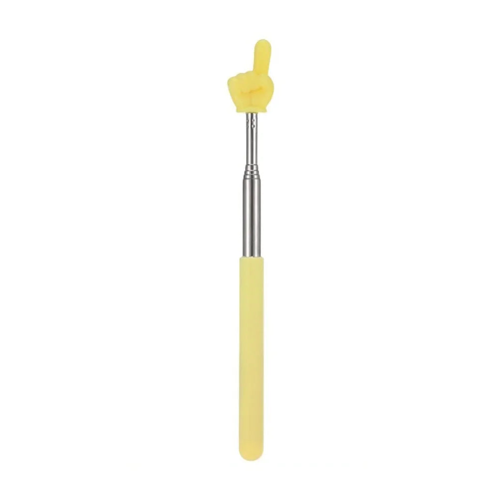 1 peça de aço inoxidável ferramentas de ensino design de dedo ponteiro de quadro branco bastão de ensino bastões de leitura de dedo apresentador portátil