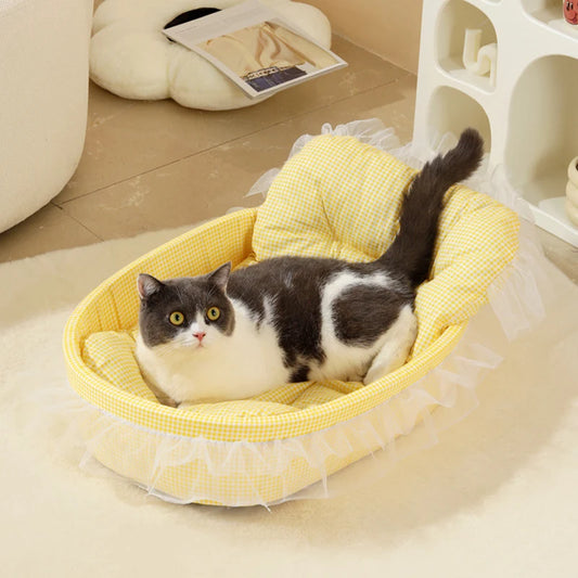 1 peça areia para gatos princesa fofa para todas as estações tapete universal antiaderente sofá cama para cães gatos e cães pequenos e médios suprimentos para animais de estimação