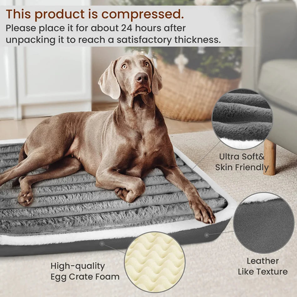 Cama elástica para gatos, tapete de dormir para cães pequenos, cama removível para cães grandes com zíper, canil lavável para cães médios, acessórios