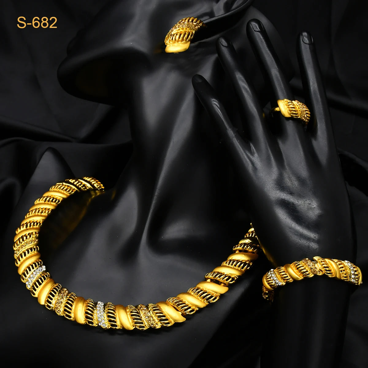 XUHUANG Conjunto de colares com correntes de ouro 24k, moda nupcial africana, joias de noivado indianas para presentes de festa de casamento em Dubai