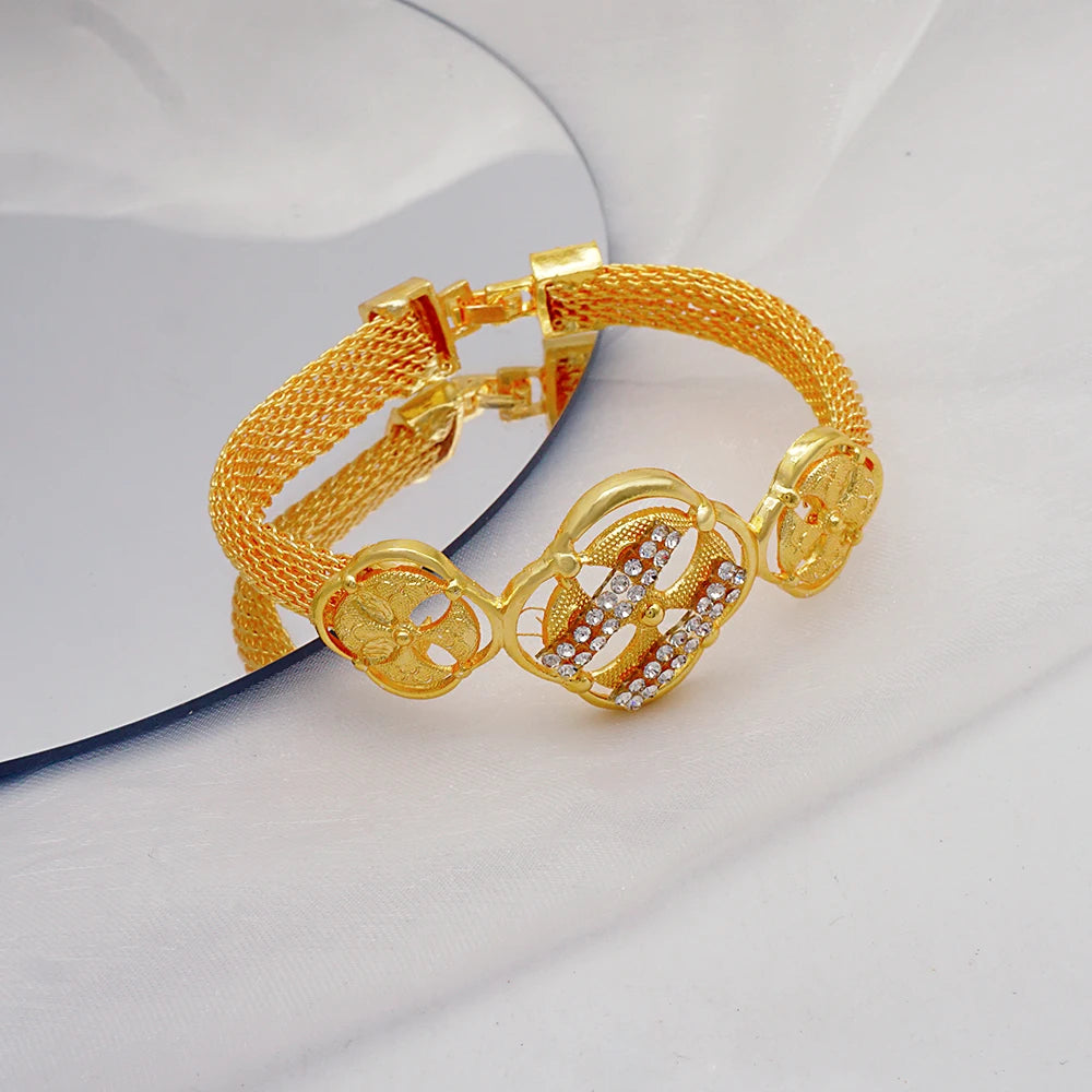 Conjuntos de joias finas 2023 para mulheres, presentes de casamento, colar, pulseira, brincos, anel, joias com contas africanas