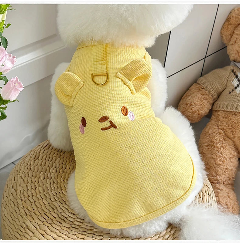 Roupas para cães pequenos, colete fino e fofo para cachorros, roupas para filhotes, roupas respiráveis ​​para chihuahua, colete para gatos, suprimentos para animais de estimação