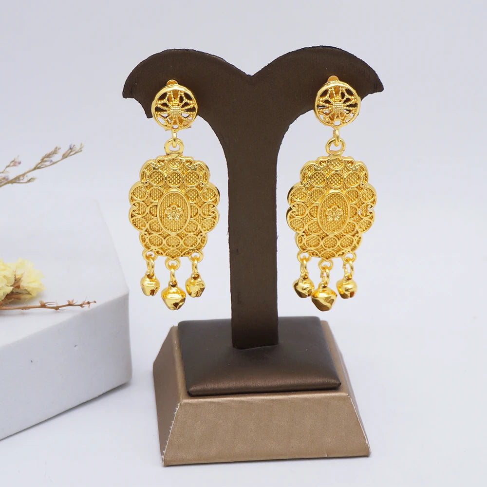 Conjuntos de joias finas 2023 para mulheres, presentes de casamento, colar, pulseira, brincos, anel, joias com contas africanas