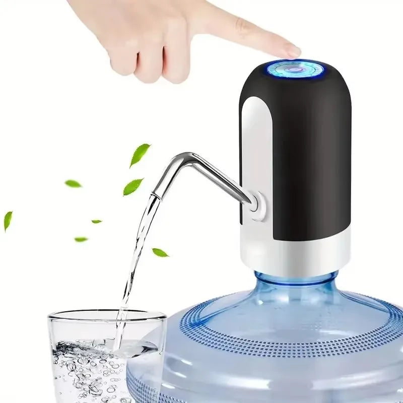Bomba de água automática para garrafa de água, 1 peça, carregamento USB, bomba de água, interruptor automático de um botão para dispensador de água
