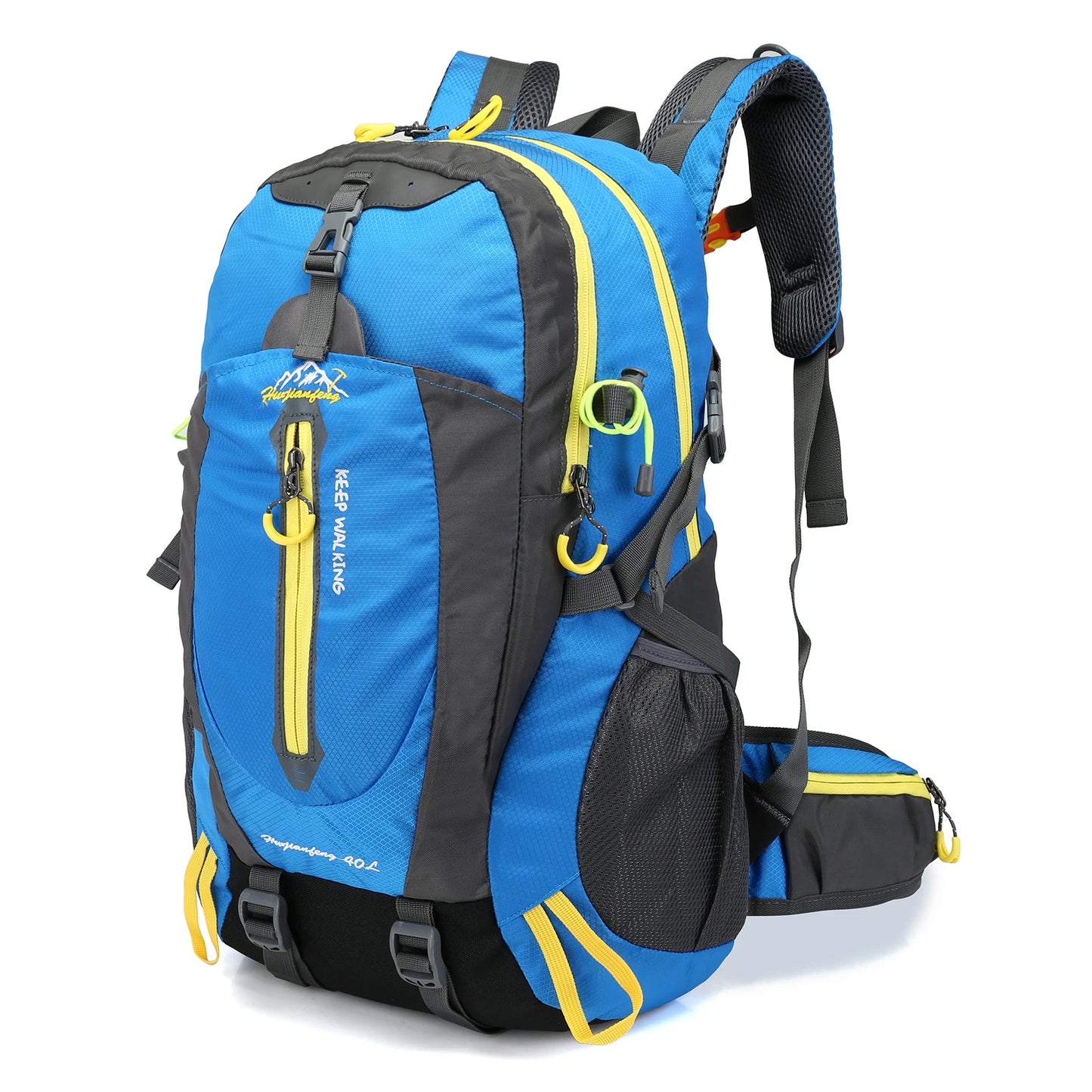 Mochila de viagem resistente à água de 40L para acampamento, caminhada, laptop, mochila de caminhada, escalada, mochilas para homens e mulheres, suprimentos para caminhada